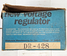 NOS Vintage DR-428 DR428 Blackstone MFG OEM Delco Remy GM Voltage Regulator picture
