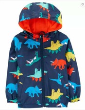 Carter's Boys Navy Colorful Dino Midweight Jacket Size 2T 3T 4T 4 5/6 7 picture