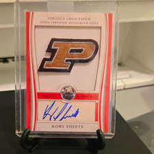 Topps 2009 Bowman Draft Picks Kory Sheets College Logo Patch Auto RC ALP-KS picture