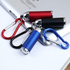 1x Mini LED Torch Flashlight Camping small Compact portable Keyring carabiner picture