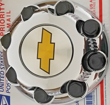 4 PCS New Chevy Express Van 2500 3500 CHROME Center Hub Caps  # 9597163   8 LUGS picture