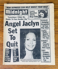 MIDNIGHT TABLOID NEWSPAPER JACLYN SMITH COVER JUNE 21 1977 Charlies Angels VTG picture