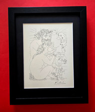Pablo Picasso Vollard Suite 1956 Signed Vintage Print Framed Art  picture