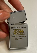 Vintage Chance Vought Range Systems Division Zippo Lighter Aerospace Missile NAS picture