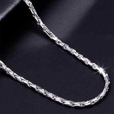 Pure Solid Platinum Women Men Necklace 1.5mmW Rope Chain 10-10.3g 20