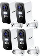 ieGeek 4 Pcs Wireless Outdoor Security Camera System 2K 3MP Battery Night Vision picture