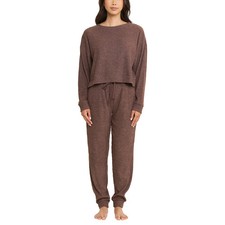 Honeydew Women's Brushed Rib 2-Piece Lounge Set Sweatshirt & Pant XS-XXL picture
