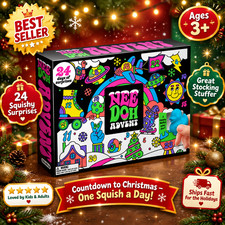 NeeDoh Advent Calendar 2026 Schylling 24 Days Squishy Toys Christmas New Sealed picture