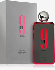 Afnan 9 PM Rebel Eau de Parfum EDP 3.4 oz Mens NIBS (288) picture