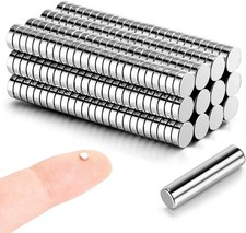 300Pcs 3X1Mm Tiny Magnets (Actual Size) - Mini Little Small round Magnets for 3D picture