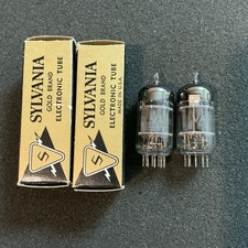 Rare ANOS Sylvania 3 Mica Gold Brand 5751 Tubes Matched 12AX7 ECC83 GB5751 NIB picture