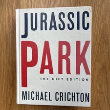 SIGNED Michael Crichton JURASSIC PARK The Gift Edition 1993 Alfred A. Knopf, NY picture