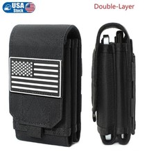 Tactical MOLLE Phone Pouch Universal Single Dual Phone Holster EDC picture
