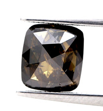1.79 ct 8 mm brown color oval shape rose cut loose fancy natural diamond picture