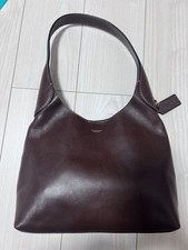 COACH CU068 Brooklyn Shoulder Bag 28 Natural Grain Leather Maple With Charm NWT picture