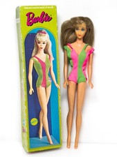 Vintage 1960's MATTEL Blonde Straight Leg BARBIE Doll #1190 w/ Box picture