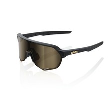 100% Glasses S2 - Matte Black - Soft Gold Mirror Lens picture