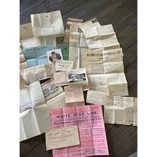 Antique 1900s Ephemera Lot Travel Archive picture