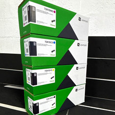 NEW Genuine Lexmark 72K10 CMYK Toner Set 8K CS820 CX820 CX825 CX860 OEM picture