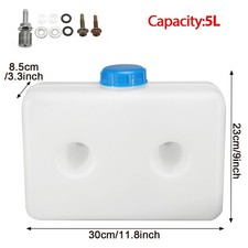 5L Plastic Fuel Gasoline Tank Diesel Heater Fuel Tank Top Outlet for Car Truck picture