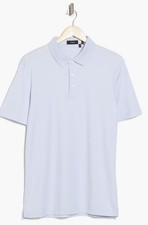 NWOT $128 2026 Theory Men’s Short Sleeve Polo Shirt Medium Olympic (Light Blue) picture