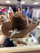 Texana Original Cuernos Chuecos 6X Estilo Sinaloa (Chaparral) con Plumas - Brown picture
