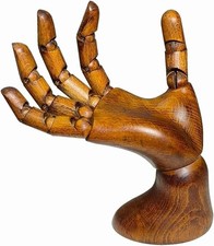 Wooden Hand,Wooden Mannequin,Antique Finish Wood Hand,Hand Model for Drawing,Mal picture