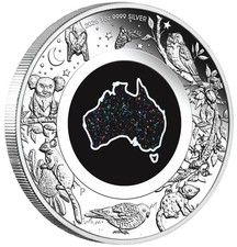2026 Great Southern Land 1 oz silver proof matrix opal coin picture