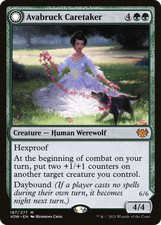 x1 Avabruck Caretaker // Hollowhenge Huntmaster VOW MTG 187 MYTHIC M/NM 1x picture