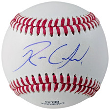 Reggie Crawford Signed Rawlings Baseball San Francisco Giants Proof Photo COA picture