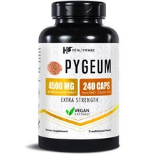 Pygeum Bark Extract Supplement 4500mg | 240 Capsules Prostate Health HEALTHFARE picture