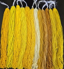 Authentic Czech Glass Seed Beads (Size 11/0) 12 Color Assortment Yellow & Beige picture
