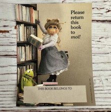 Vintage Antioch Muppets Miss Piggy Library Bookplate Return This Book - 1 Label picture