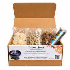 Incense Resin Set | 2 oz. Frankincense, Myrrh, Copal, & 33mm Charcoal Tablet picture