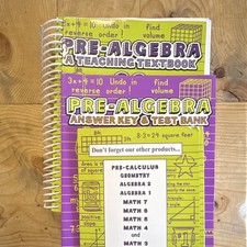 Teaching Textbooks Pre-Algebra Teaching Textbook 2.0 Spiral Answer Key Test Bank picture