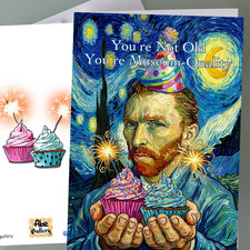 Van Gogh Birthday Card  - The Starry Night  Birthday Card Fine Art Card Gift picture