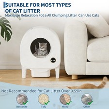 68L Automatic Cat Litter Box Self Cleaning, WiFi App & Sensor Safety Multi Cat picture