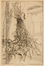 Vintage Etching Original Intaglio Print, Signed Illegibly, 