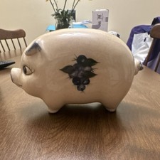 Vintage Debbie's “Blueberryware” Piggy Bank Wild Maine Blueberry hand painted  picture