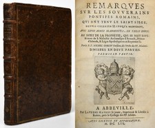 Gorgeu, Remarques sur les soverains Pontifes Romains. EA. Abbeville, 1659 picture
