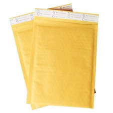 50/500/1000/1500/2000/2500/3000/4000/5000/10000 pcs #000 4x8 Kraft Bubble Padded picture