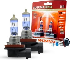 Sylvania Silverstar ULTRA H11 Pair Set High Performance Headlight 2 Bulbs NEW picture