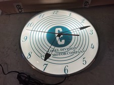 Vintage 1959 Pam Advertising Edsel Lighted Wall Clock Replacement Face Runs picture