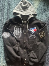 Ovo x Toronto Blue Jays Hooded Varsity Jacket picture