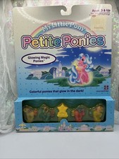 Vintage My Little Pony Petite Ponies Glowing Magic Ponies Original NIB Rare picture