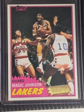 1981-82 Topps - Magic Johnson #21 LA Lakers basketball  picture