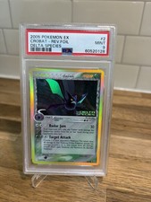2005 POKEMON EX DELTA SPECIES #2 CROBAT-REVERSE FOIL PSA 9 picture