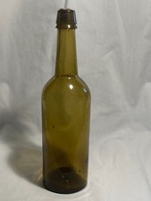 c1860s Dyottville Glass Works Philadelphia, PA Honey Yellow Amber Whiskey Bottle picture