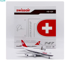 Jc Wings 1:400 Swiss Air Boeing 747-300 Polished Hb-igf Xx40281 Alloy Gifts picture