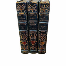 Washington Irving The Life of George Washington 3 Vol Set 1st Ed Illus HC picture